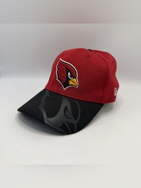Arizona Cardinals New Era Flex Fit Hat Red Black NFL Mens Size L/XL